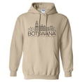 thumbnail image 1 of Skyline Botswana South Africa Hoodie Sweatshirt Unisex 2X-Large Sand, 1 of 5