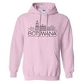 thumbnail image 1 of Skyline Botswana South Africa Hoodie Sweatshirt Unisex 3X-Large Pink, 1 of 5