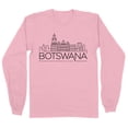 thumbnail image 1 of Skyline Botswana South Africa Long Sleeve Shirt Unisex Large Pink, 1 of 5