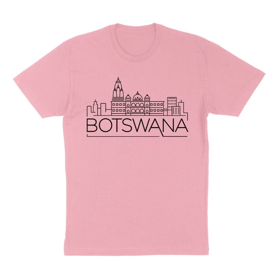 Skyline Botswana South Africa Shirt Unisex 3X-Large Pink