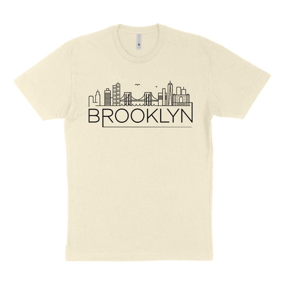 Skyline Brooklyn New York Shirt Unisex Large Natural