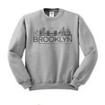 thumbnail image 1 of Skyline Brooklyn New York Sweatshirt Unisex Large Grey, 1 of 5