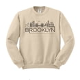 thumbnail image 1 of Skyline Brooklyn New York Sweatshirt Unisex Medium Sand, 1 of 5