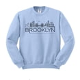 thumbnail image 1 of Skyline Brooklyn New York Sweatshirt Unisex X-Large Light Blue, 1 of 5