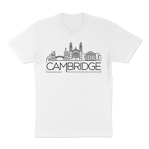 Skyline Cambridge England Shirt Unisex Large White