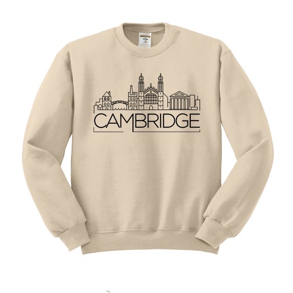 Skyline Cambridge England Sweatshirt Unisex Large Sand
