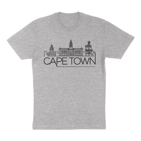 Skyline Cape Town South Africa Shirt Unisex 4X-Large Grey
