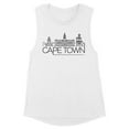 thumbnail image 1 of Skyline Cape Town South Africa Women's Muscle Tank Large White, 1 of 5