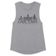 thumbnail image 1 of Skyline Cape Town South Africa Women's Muscle Tank X-Large Heather Grey, 1 of 5