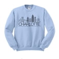 thumbnail image 1 of Skyline Charlotte North Carolina Sweatshirt Unisex X-Large Light Blue, 1 of 5