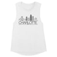 thumbnail image 1 of Skyline Charlotte North Carolina Women's Muscle Tank Large White, 1 of 5