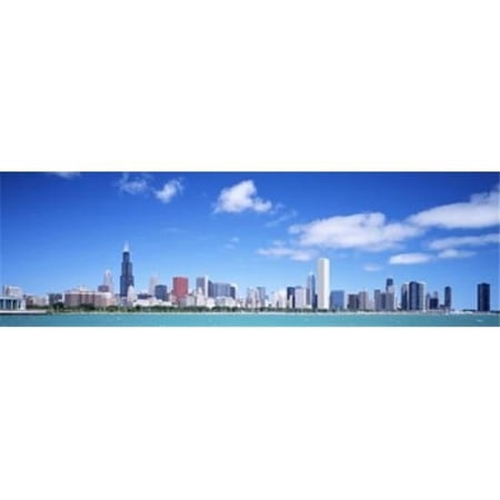 Skyline Chicago Illinois USA Poster Print by - 36 x 12