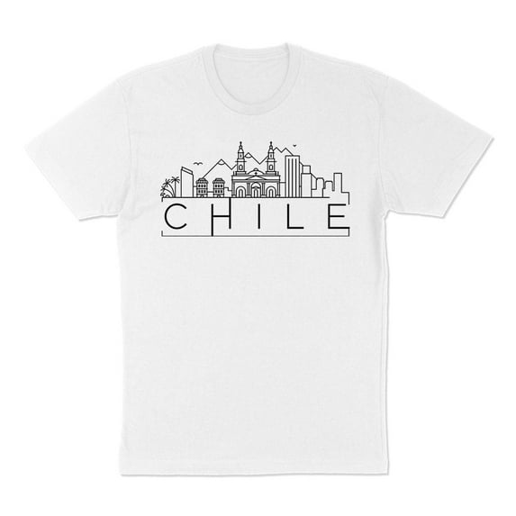 Skyline Chile Shirt Unisex Large White