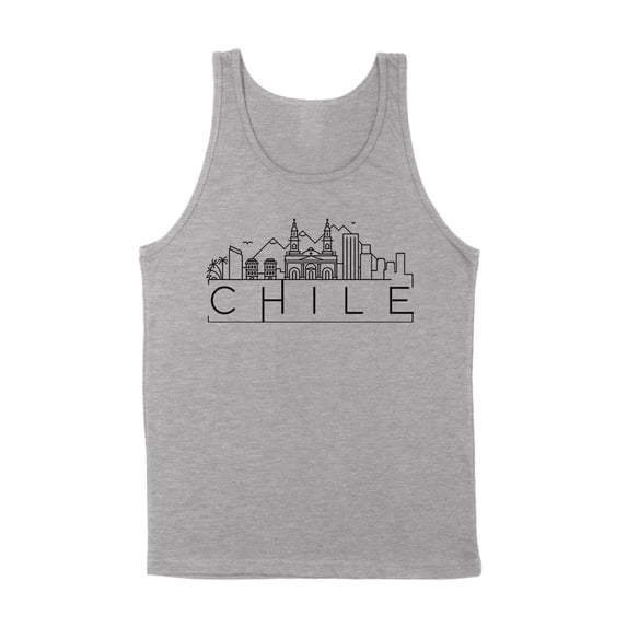 Skyline Chile Tank Top Unisex X-Small Grey