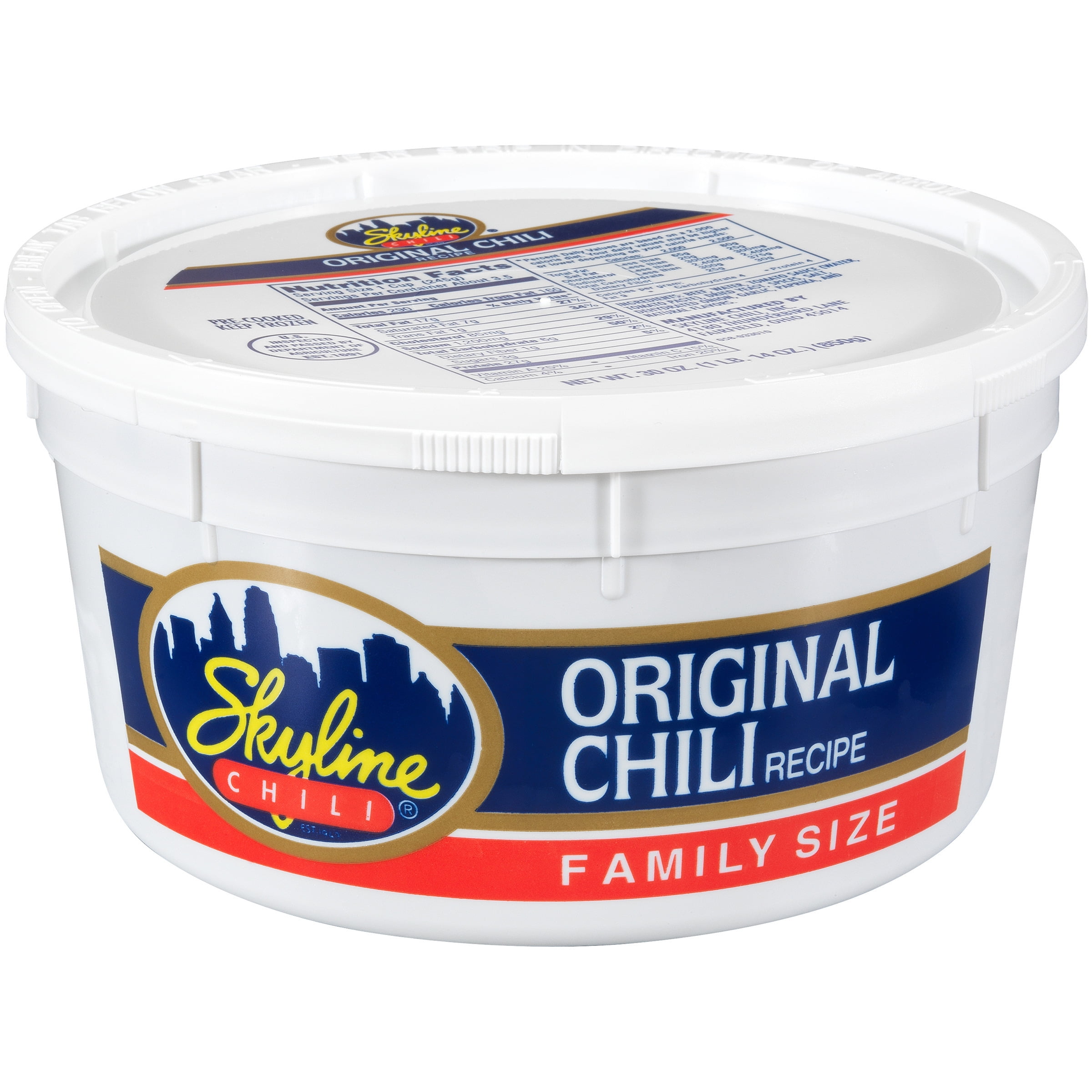 Skyline Chili Original Recipe Family Size Chili 30 oz. Tub