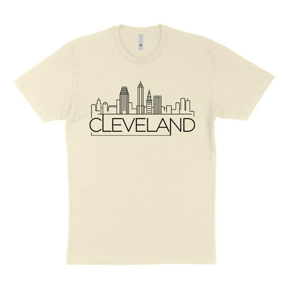 Skyline Cleveland Ohio Shirt Unisex 3X-Large Natural