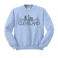 thumbnail image 1 of Skyline Cleveland Ohio Sweatshirt Unisex X-Large Light Blue, 1 of 5