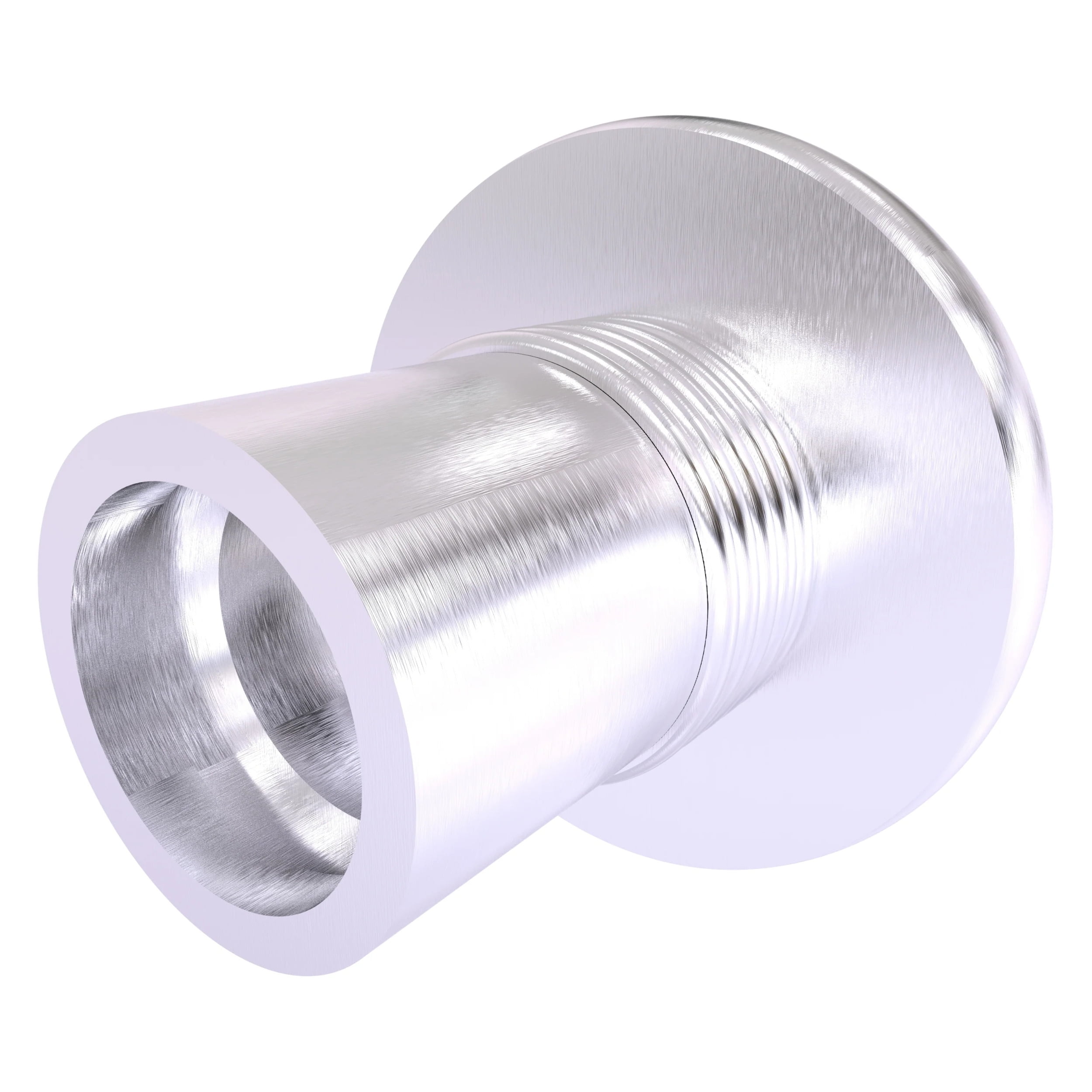 Skyline Collection Shower Curtain Rod Brackets - Satin Chrome / Grooved ...