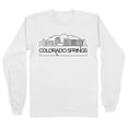 thumbnail image 1 of Skyline Colorado Springs Long Sleeve Shirt Unisex Large White, 1 of 5