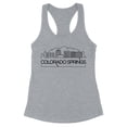 thumbnail image 1 of Skyline Colorado Springs Tank Top Fitted Racerback Women's 2X-Large Heather Grey, 1 of 5