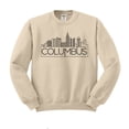 thumbnail image 1 of Skyline Columbus Ohio Sweatshirt Unisex X-Large Sand, 1 of 5