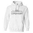 thumbnail image 1 of Skyline Copenhagen Denmark Hoodie Sweatshirt Unisex 4X-Large White, 1 of 5
