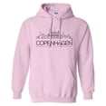 thumbnail image 1 of Skyline Copenhagen Denmark Hoodie Sweatshirt Unisex 5X-Large Pink, 1 of 5