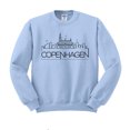 thumbnail image 1 of Skyline Copenhagen Denmark Sweatshirt Unisex Large Light Blue, 1 of 5