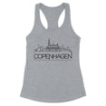 thumbnail image 1 of Skyline Copenhagen Denmark Tank Top Fitted Racerback Women's Large Heather Grey, 1 of 5