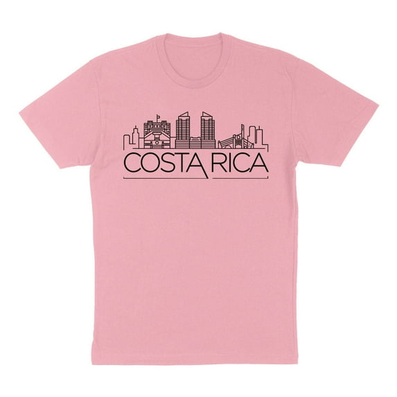Skyline Costa Rica Shirt Unisex Large Pink