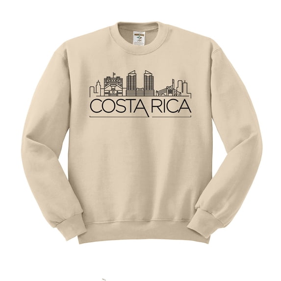 Skyline Costa Rica Sweatshirt Unisex 3X-Large Sand
