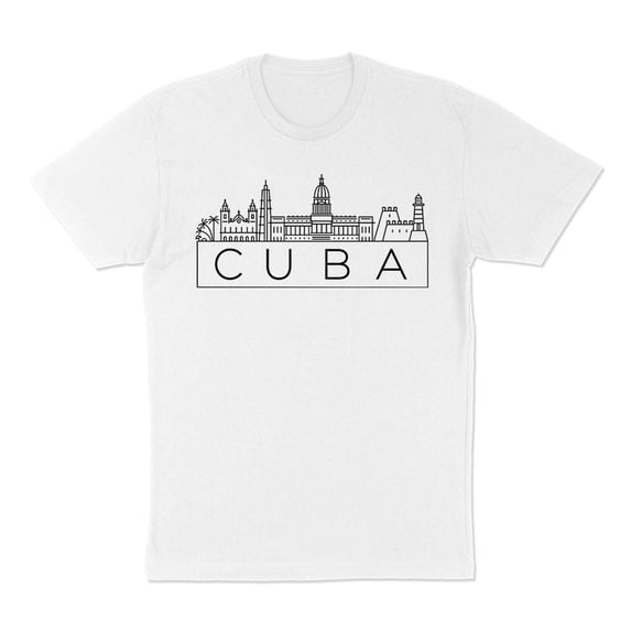 Skyline Cuba Shirt Unisex Large White