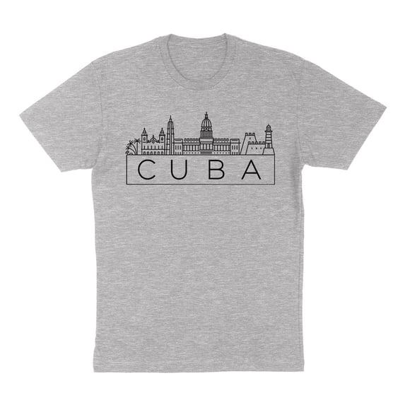 Skyline Cuba Shirt Unisex Medium Grey