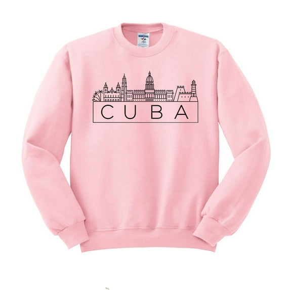 Skyline Cuba Sweatshirt Unisex 3X-Large Pink