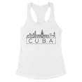 thumbnail image 1 of Skyline Cuba Tank Top Fitted Racerback Women's Large White, 1 of 5