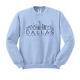 thumbnail image 1 of Skyline Dallas Texas Sweatshirt Unisex 3X-Large Light Blue, 1 of 5
