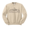 thumbnail image 1 of Skyline Dallas Texas Sweatshirt Unisex Large Sand, 1 of 5