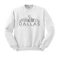 thumbnail image 1 of Skyline Dallas Texas Sweatshirt Unisex Large White, 1 of 5