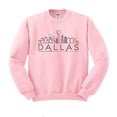 thumbnail image 1 of Skyline Dallas Texas Sweatshirt Unisex Small Pink, 1 of 5