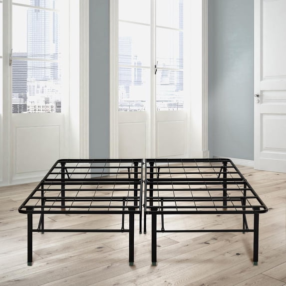 Skyline Decor 18" Platform Metal Bed Frame with Under Bed Storage, King