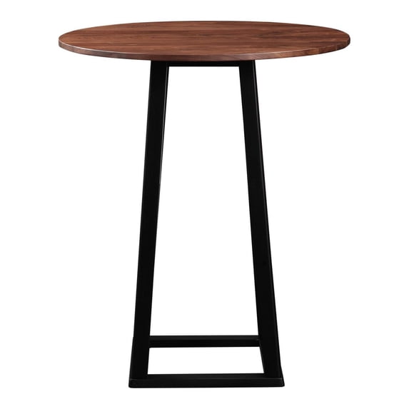 Tri-Mesa Bar Table-Color:Brown,Finish:Matt Lacquer,Style:Industrial