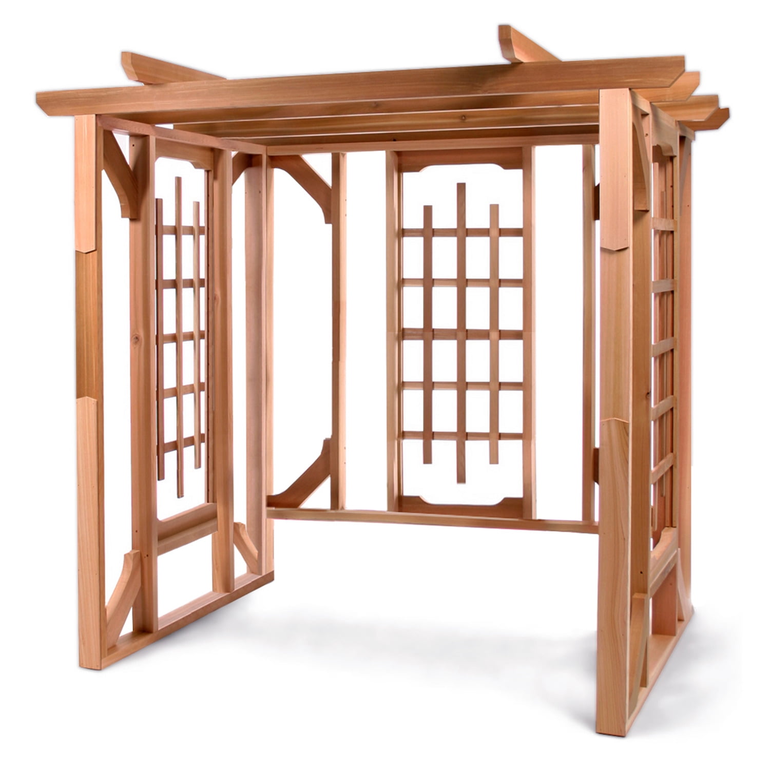 Western Red Cedar Wood Pergola Garden Arbor