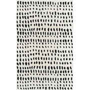 Momeni Delmar Boho Dots Hand Tufted Wool Ivory Area Rug 9 X 12
