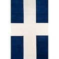 thumbnail image 1 of Skyline Decor Novogratz by  Delmar Chevalier Hand Tufted Wool Area Rug Navy 5' x 8' 5' x 8' Runner, 1 of 5