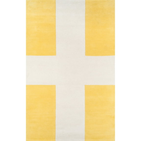 Skyline Decor Novogratz by  Delmar Chevalier Hand Tufted Wool Area Rug Yellow 8' x 10' 8' x 10' Rectangle