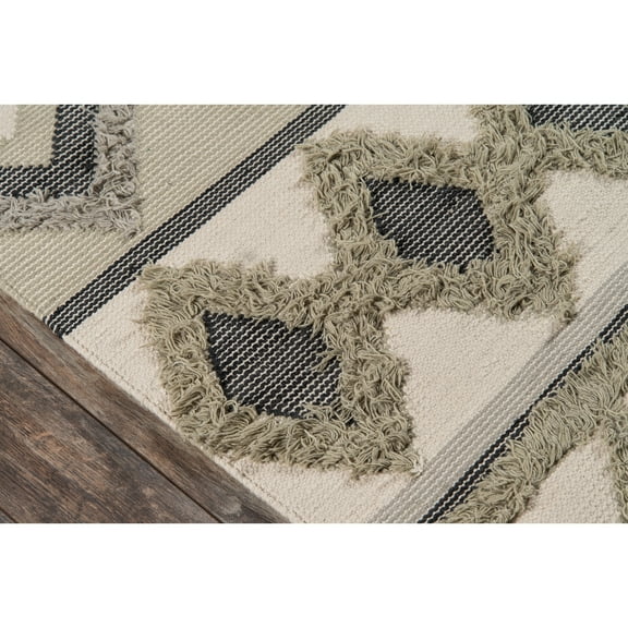 Novogratz Indio Area Rug, Sage, 2'3" X 7'10" Runner