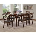 thumbnail image 1 of Skyline Decor Wood and Leather Contemporary 7-Piece Dining Set, 1 of 2