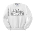 thumbnail image 1 of Skyline Denver Colorado Sweatshirt Unisex Large White, 1 of 5