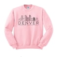 thumbnail image 1 of Skyline Denver Colorado Sweatshirt Unisex Small Pink, 1 of 5