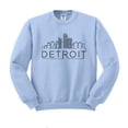 thumbnail image 1 of Skyline Detroit Michigan Sweatshirt Unisex Small Light Blue, 1 of 5
